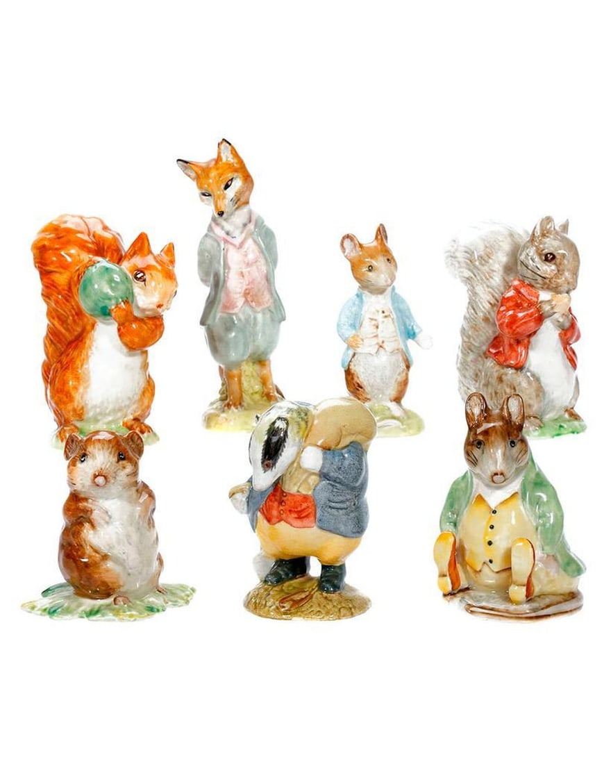 7 Beswick Beatrix Potter Figurines, 1940s-1950s (1 of 6)