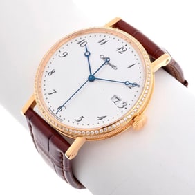 Breguet Automatic 18k Gold Classique Diamond wristwatch