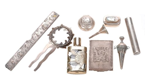 Collection of Silver Accoutrements (9)
