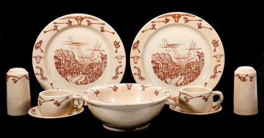 Set of "El Rancho" Wallace China (Approx. 80 Pieces)