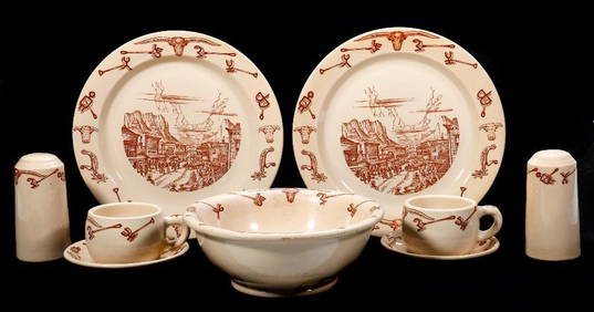 Set of "El Rancho" Wallace China (Approx. 80 Pieces) (1 of 7)