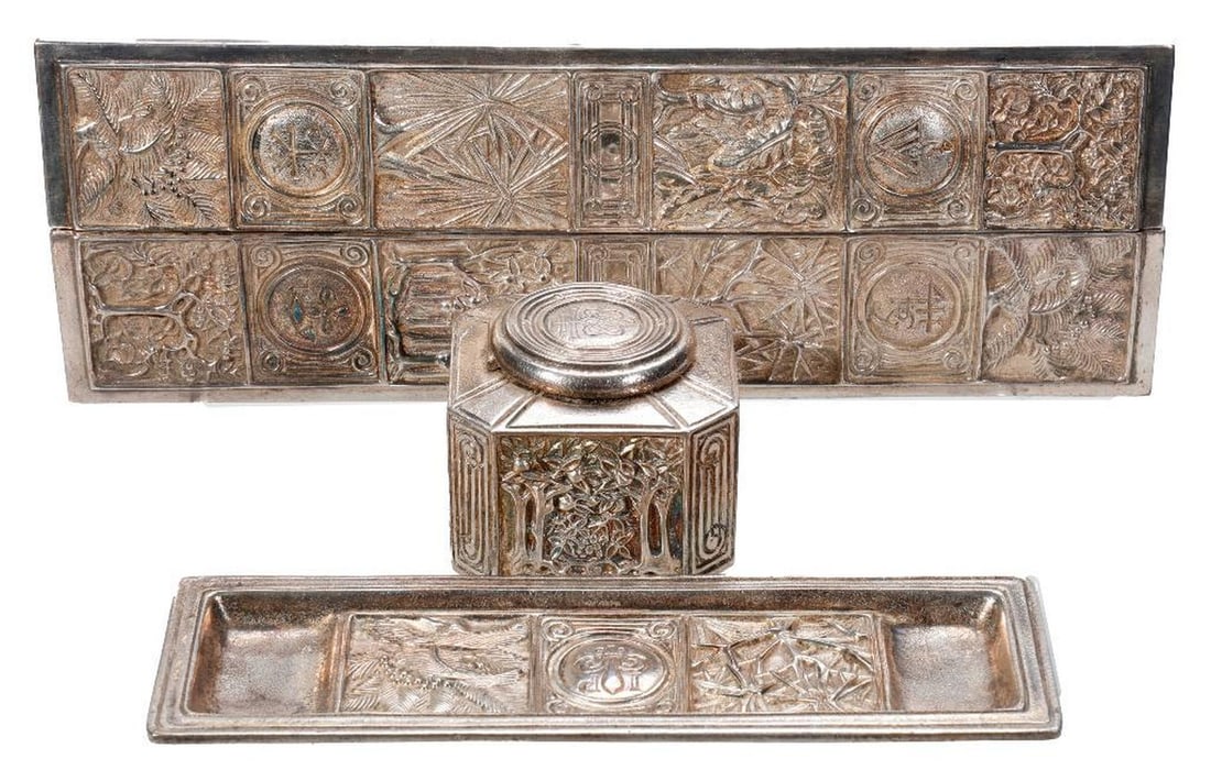 Tiffany Studios Four-Piece Desk Set (1 of 6)