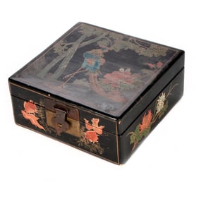 Chinese Black Lacquer Box