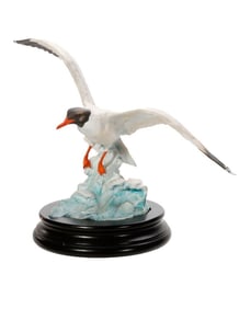 German Porcelain Seagull Figurine