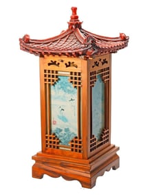 A Chinese Table-Top Lantern Lamp