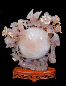 Chinese Carved Agate Pumpkin