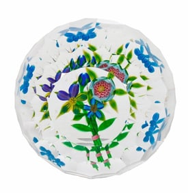 Debbie Tarsitano Bouquet and Blue Bows Paperweight