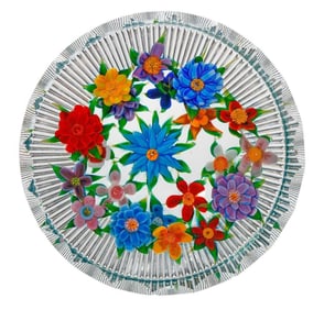 Debbie Tarsitano Large Floral Paperweight