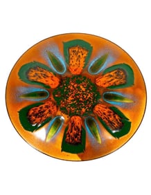 Enamel Plate by Edwards Starr for Gumps