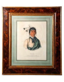 McKenney & Hall Lithograph: A Chippewa Chief. Property of Alton F. Irby III