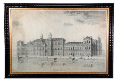 Palace of White Hall, Water Side, Engraving, 1748. Property of Alton F. Irby III