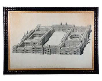 Palace of White Hall, Charing Cross Side, Engraving, 1749. Property of Alton F. Irby III