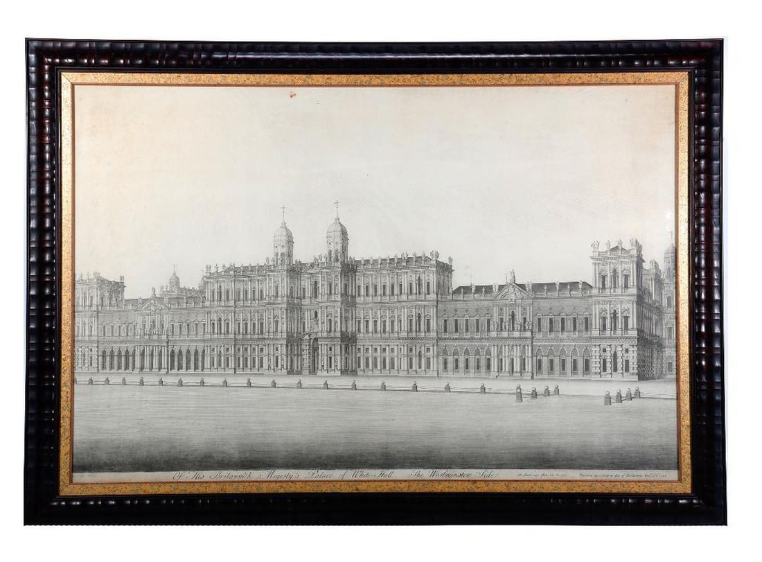 Palace of White Hall, Westminster Side, Engraving, 1748. Property of Alton F. Irby III (1 of 2)