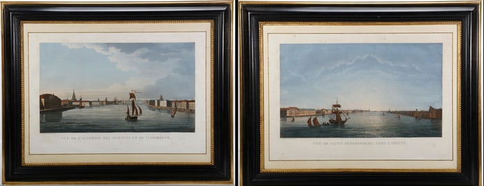 Demane-Demartrais, Etchings of Russian Views (2). Property of Alton F. Irby III