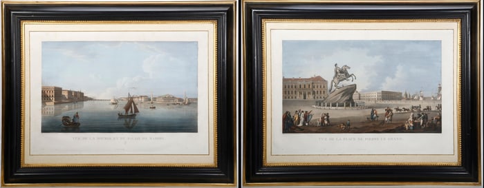 Demane-Demartrais, Etchings of Russian Views (2). Property of Alton F. Irby III