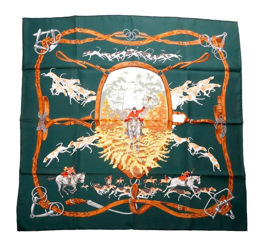 Hermes Silk Scarf, Le Bien Aller