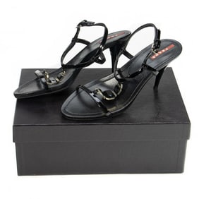 Prada Black Strappy Heeled Sandals, and Bally Pumps (Sz 7.5)