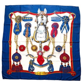 Hermes Silk Scarf, Fronteaux et Cocardes