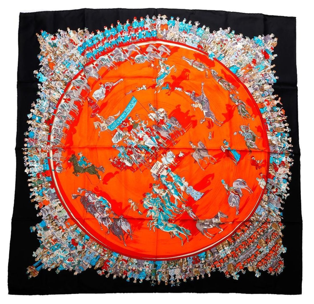 Hermes Silk Scarf, Cirque Molier (1 of 1)