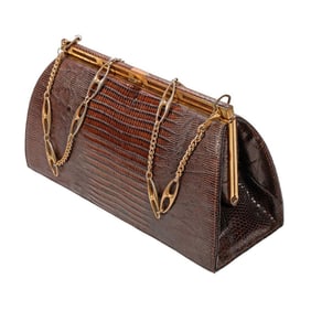 Vintage Roos/Atkins Snakeskin Shoulder Bag