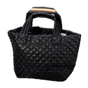 MZ Wallace Black Quilted Small Tote
