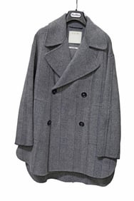 Sportmax Wool Houndstooth Peacoat (Fits Sz M/L)