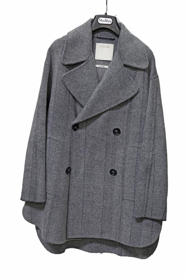 Sportmax Wool Houndstooth Peacoat (Fits Sz M/L) (1 of 3)