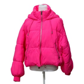 Zara Pink Quilted Puffer Jacket (Sz XL)