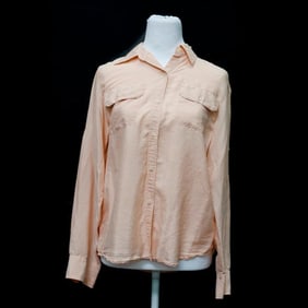 Three Pink/Black Silk Blouses, Ralph Lauren and others (Sz M)