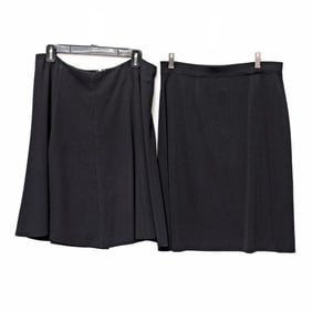 Three Black Skirts, incl. Misook and CeCe (Sz M)