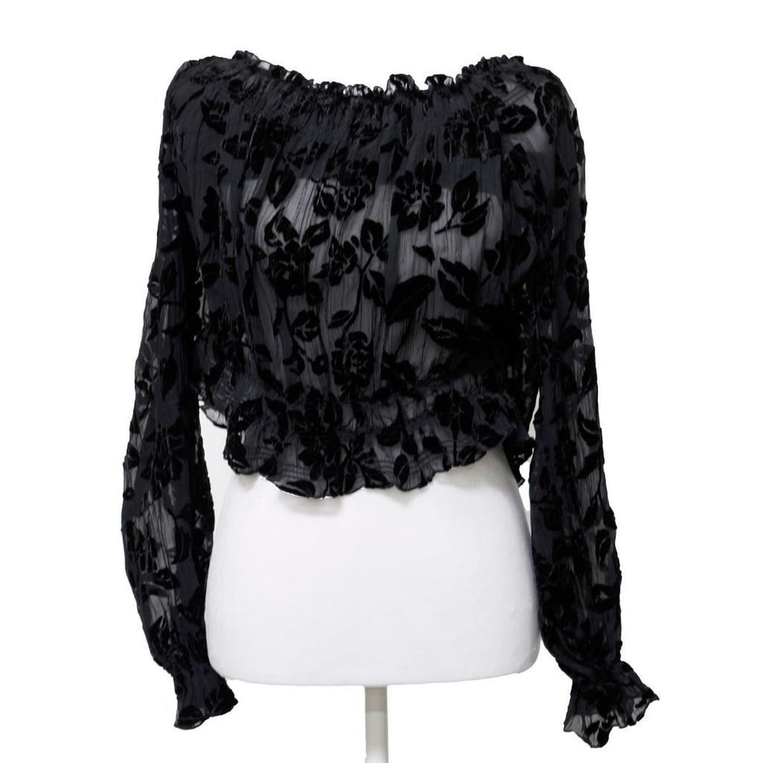Liz Claiborne Silk/Velvet Blouse, with two others (Sz M) (1 of 6)