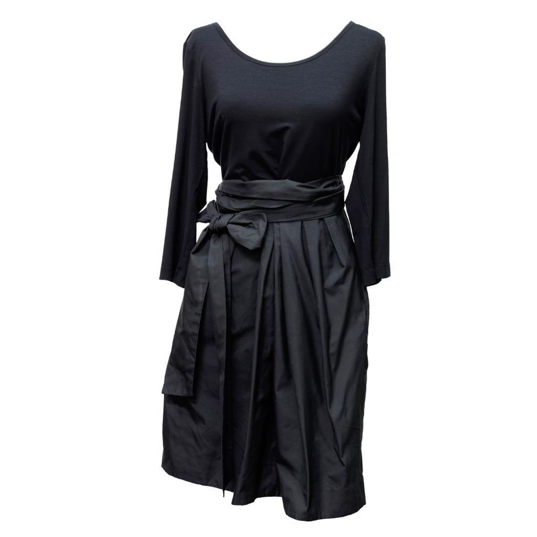 DKNY Black Dress and Linen Jacket (Sz 8) (1 of 6)