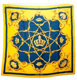 Hermes Silk Scarf, Couronnes