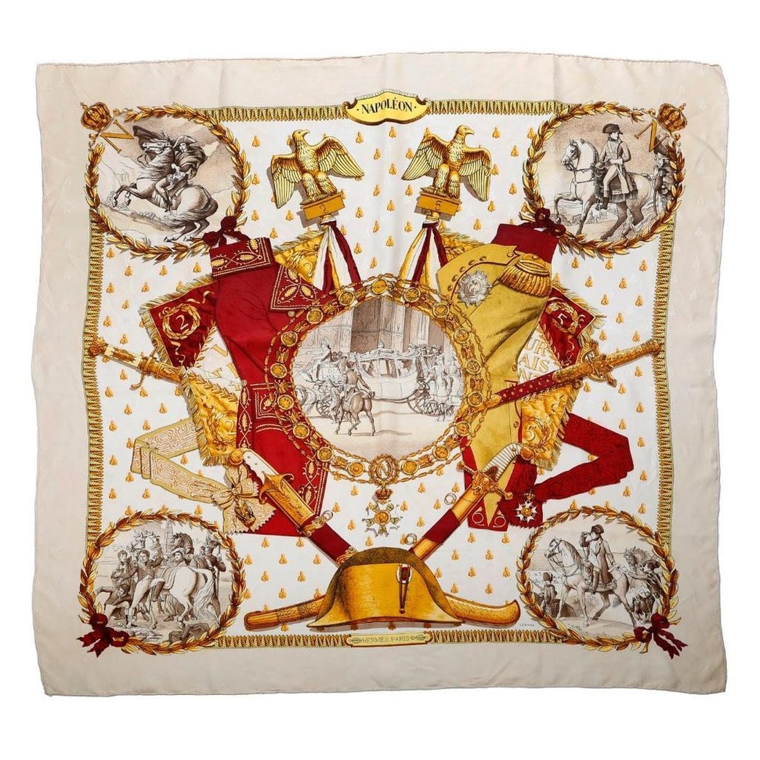 Hermes Silk Scarf, Napoleon (1 of 1)
