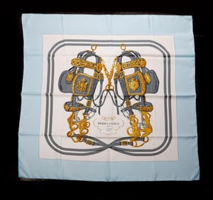 Hermes Silk Scarf, Brides de Gala