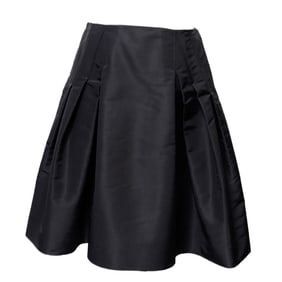 Carolina Herrera Pleated Black Skirt (Sz 10)