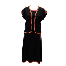 Gil Aimbez Genre Black Tank Dress and Jacket (Sz 8)