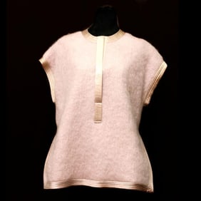 Geoffrey Beene Lilac Mohair and Silk Tunic (Sz S)