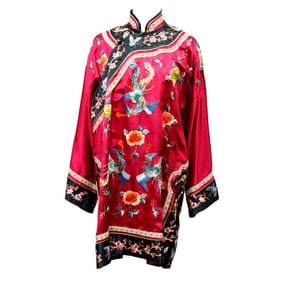 Chinese Silk Phoenix Embroidered Jacket