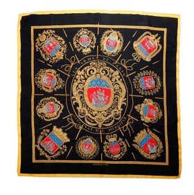 Hermes Silk Scarf, Les Armes de Paris