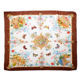 Gucci Silk Scarf, Fruit Baskets