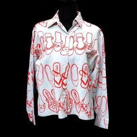 Four Ellen Tracy Cotton/Linen Shirts (Sz M)