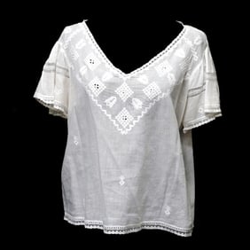Designer Cotton Blouses, incl. Max Mara and Tahari (Sz M-L)
