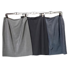 Three Calvin Klein Wool/Mohair Skirts (Sz 12)