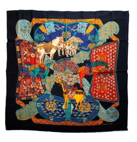 Hermes Silk Scarf, Art Des Steppes