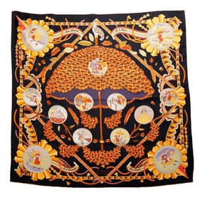 Hermes Silk Scarf, L'Ombrelle Magique