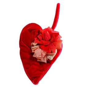 Elizabeth Arden Velvet Heart Purse, 1930s-1940s