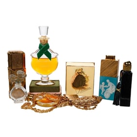 Vintage Guerlain Perfume, and Assorted Miniature Bottles
