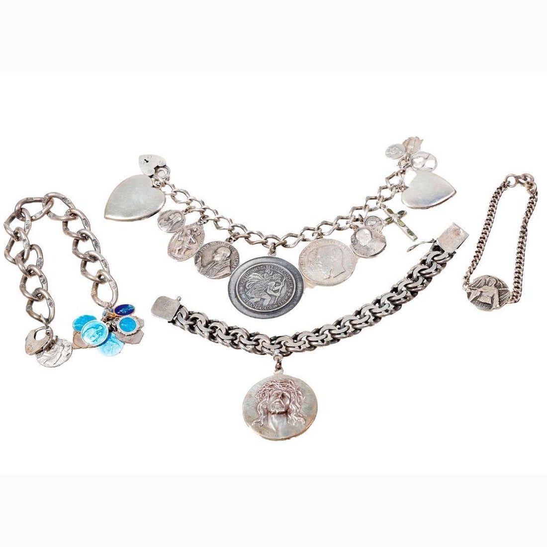 Four silver bracelets (1 of 5)