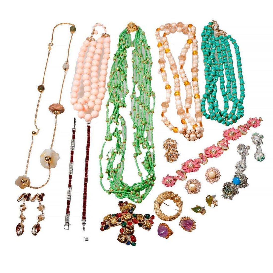 A group of signed costume jewelry (1 of 3)